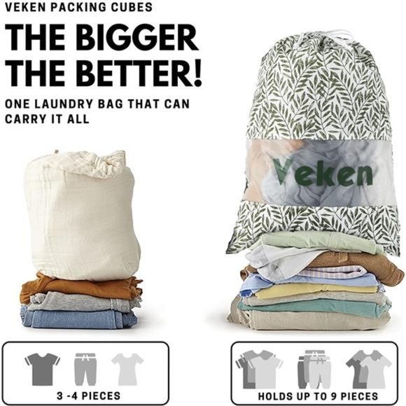 6 Pc Set Packing Cubes Luggage Packing Organizers for Travel Accessories - Picture 5 of 6